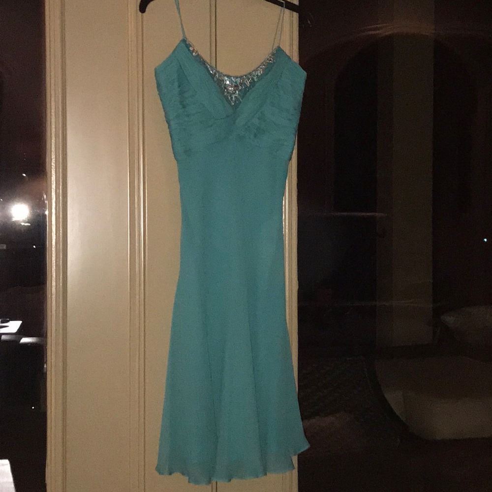 Teal cocktail dress!
